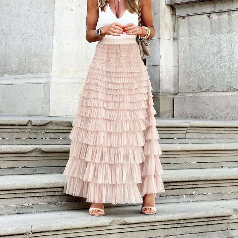 Beautiful Flowy Midi Skirt for Ladies