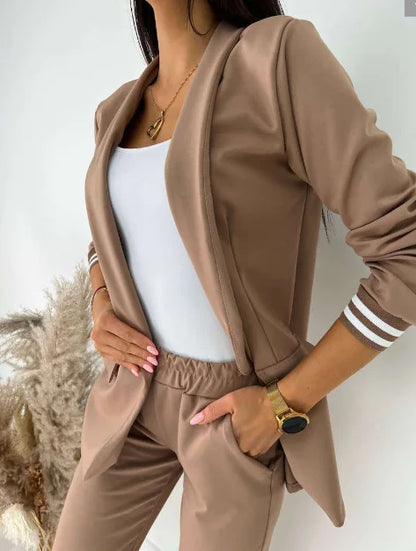 Classic White Two Piece Suit for Women