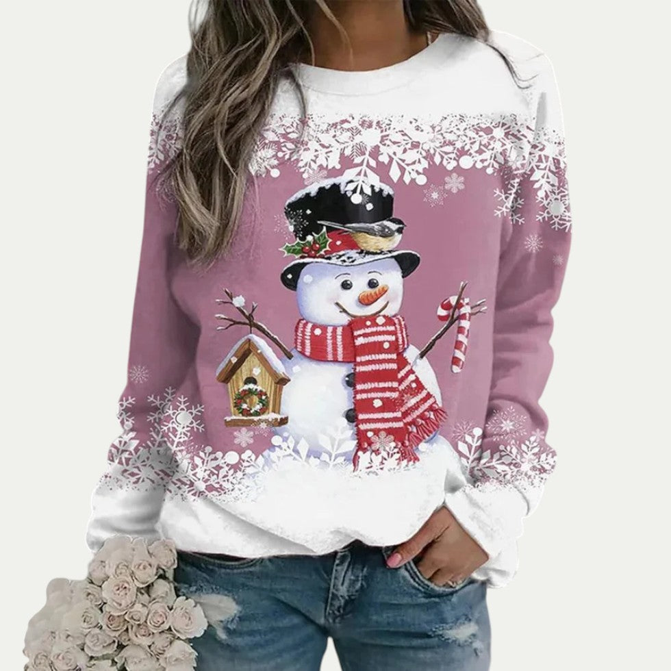 Women’s Snowman Graphic Crewneck Sweatshirt
