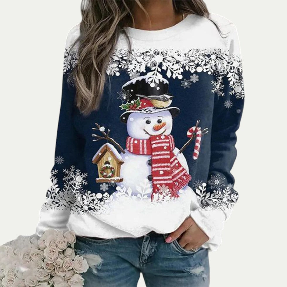 Women’s Snowman Graphic Crewneck Sweatshirt