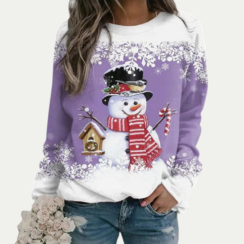 Women’s Snowman Graphic Crewneck Sweatshirt
