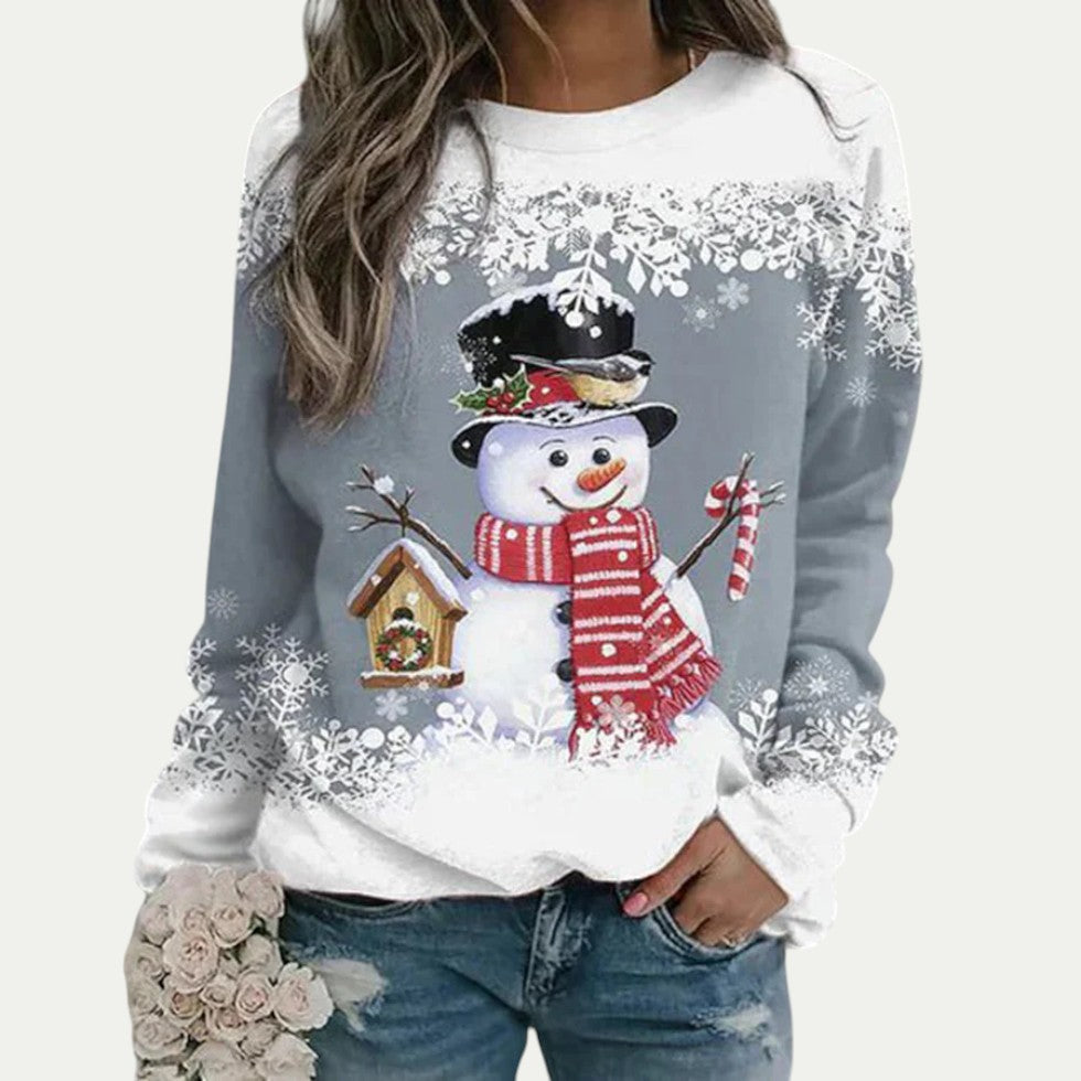 Women’s Snowman Graphic Crewneck Sweatshirt