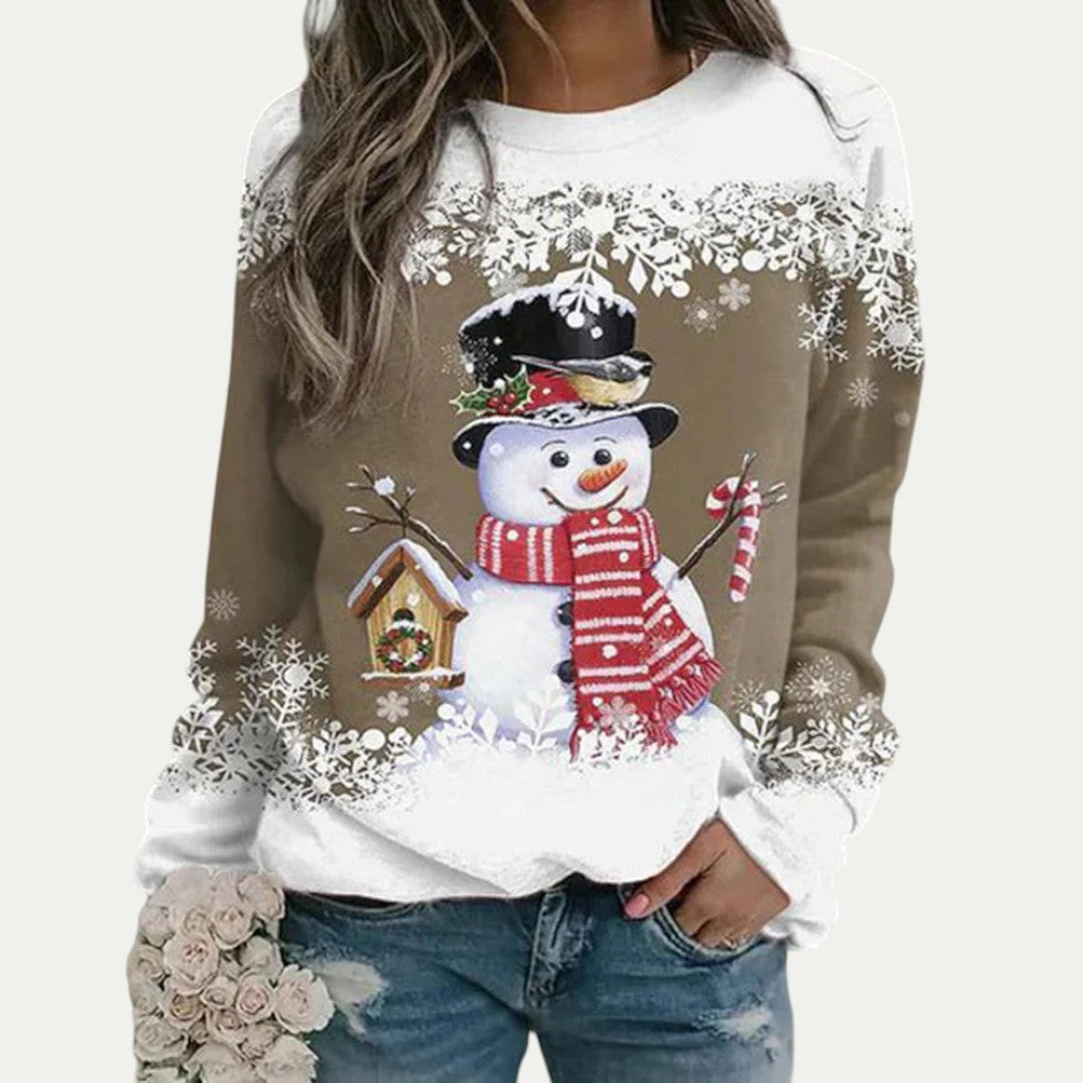 Women’s Snowman Graphic Crewneck Sweatshirt