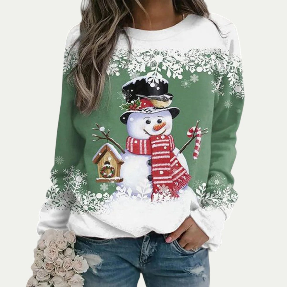 Women’s Snowman Graphic Crewneck Sweatshirt