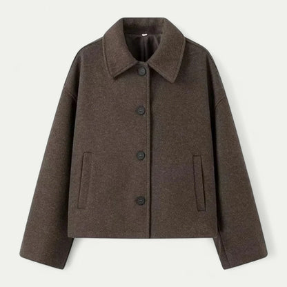 Women’s Modern Wool-Blend Cropped Jacket