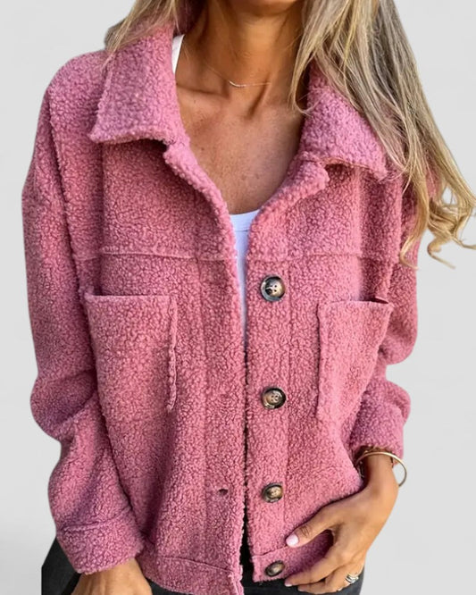 Women’s Loose Fleece Long Jacket