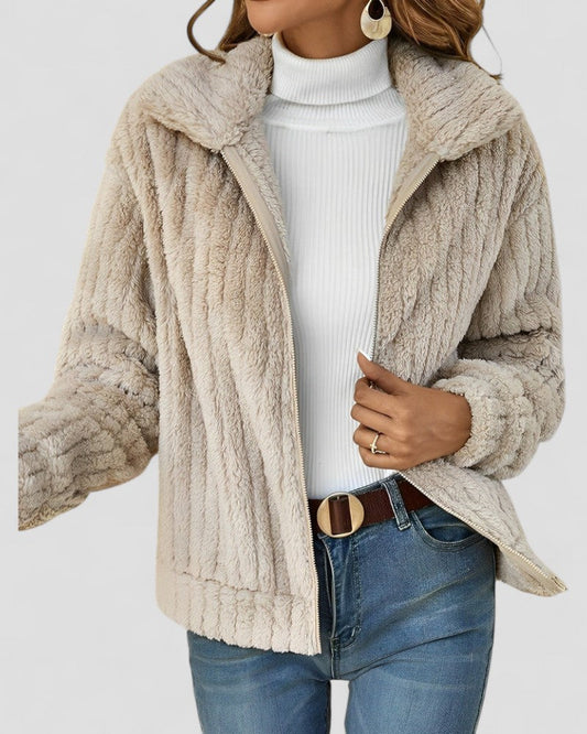 Women’s Velvet Fluffy Winter Coat