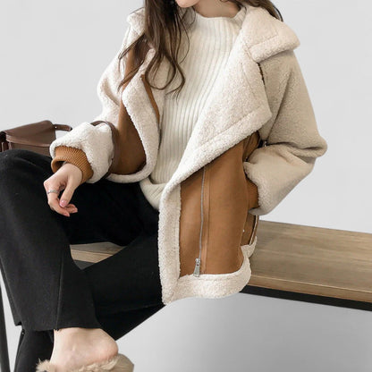 Women’s Loose Fur Wool Jacket