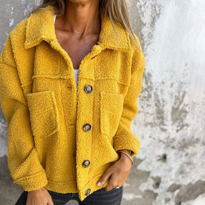 Sky | Women Oversized Sherpa Jacket - Long Casual Coat