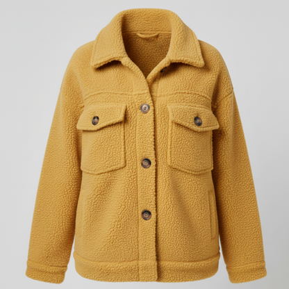Sky | Women Oversized Sherpa Jacket - Long Casual Coat