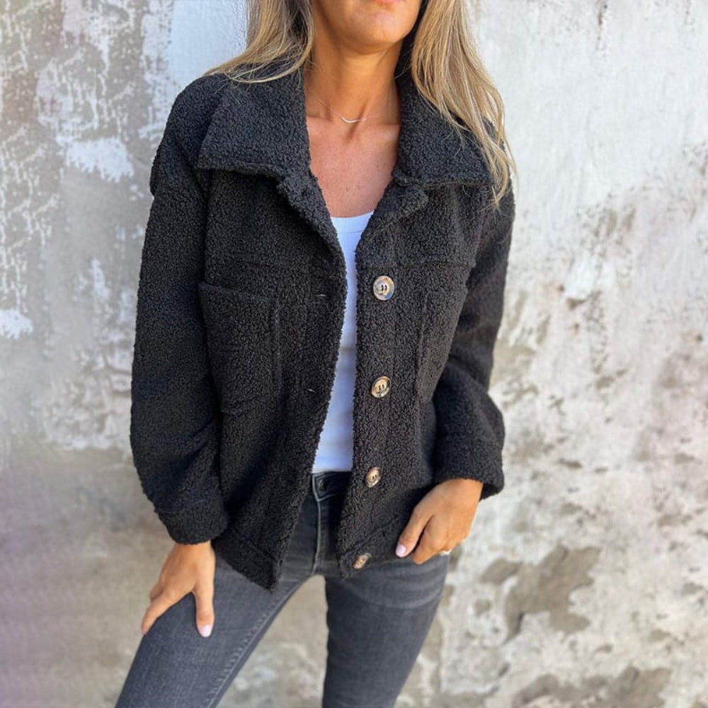 Sky | Women Oversized Sherpa Jacket - Long Casual Coat