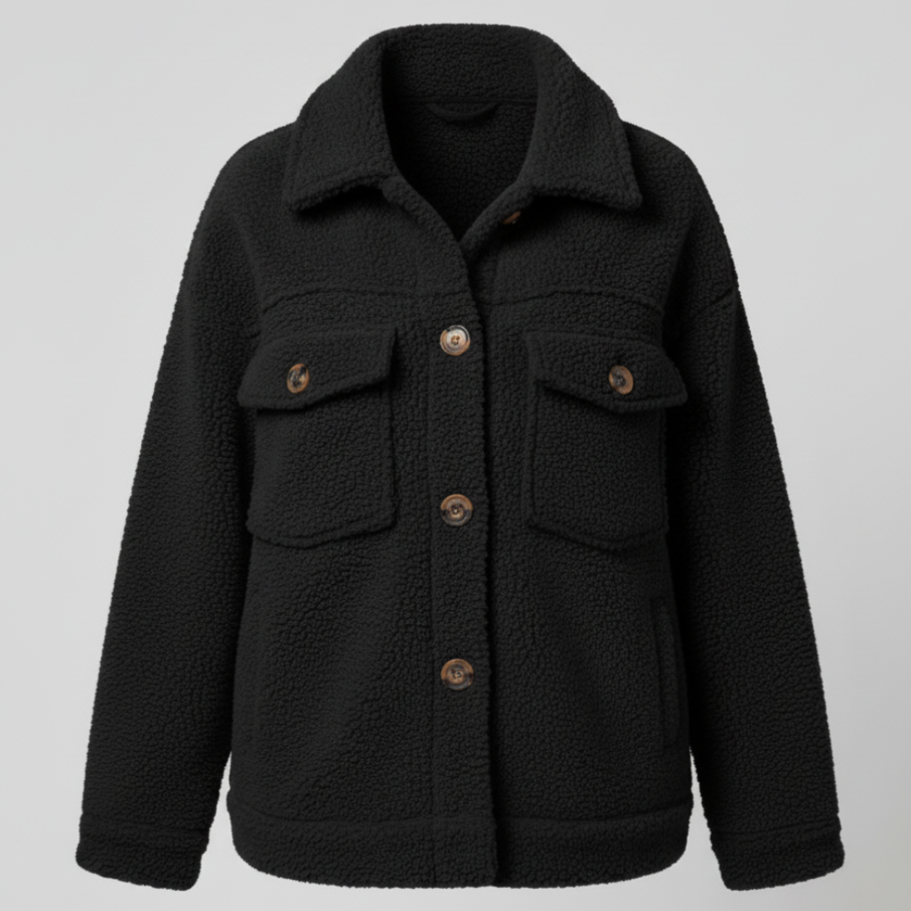 Sky | Women Oversized Sherpa Jacket - Long Casual Coat