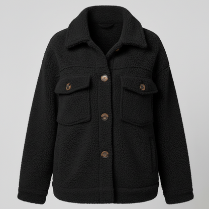 Sky | Women Oversized Sherpa Jacket - Long Casual Coat