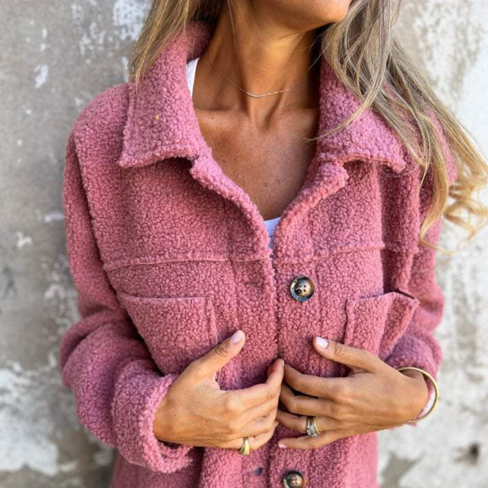 Sky | Women Oversized Sherpa Jacket - Long Casual Coat