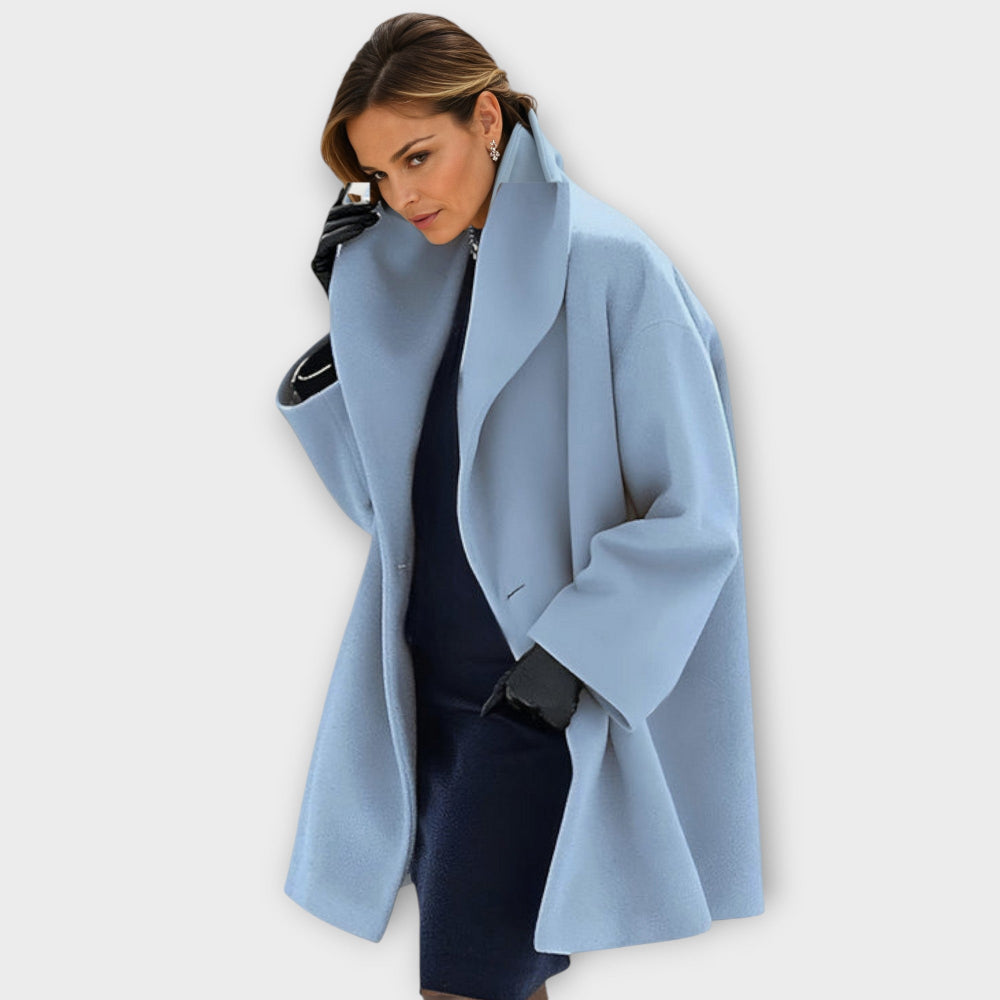 Judith | Women Oversized Wool Coat - Long Winter Overcoat