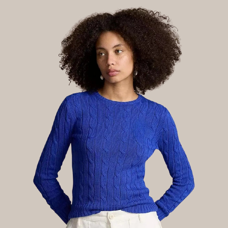 Classic Fit Crew Neck Cotton Sweater