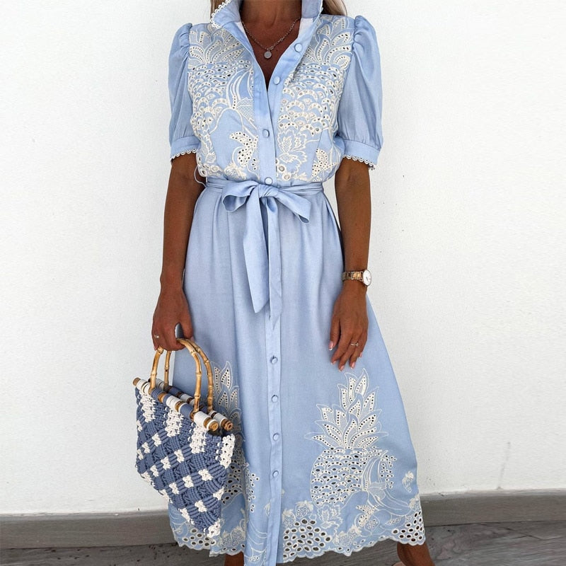 Casual Fit Mini Summer Dress - BritishElegance