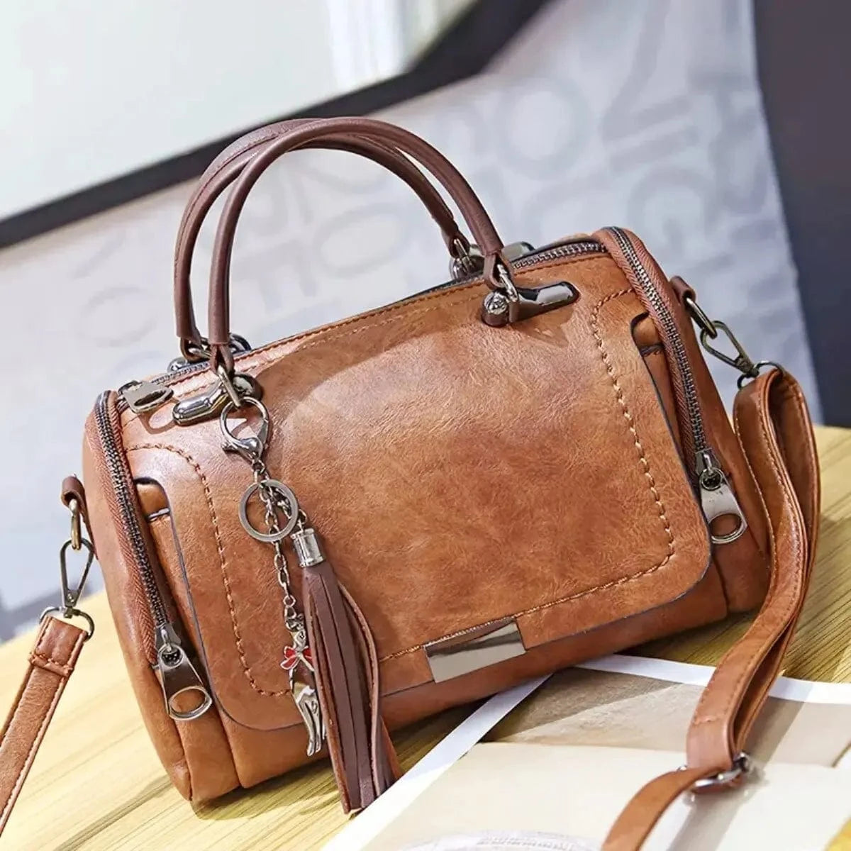 Ladies Crossbody Bag with Adjustable Shoulder Strap - BritishElegance