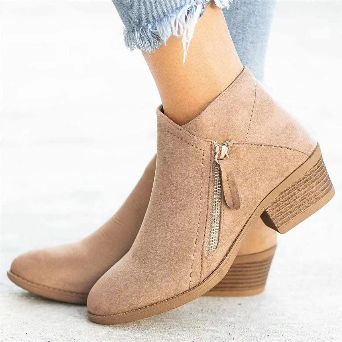 Women’s Suede-Like Ankle Boots