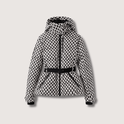 Women’s Metallic Belted Puffer Jacket