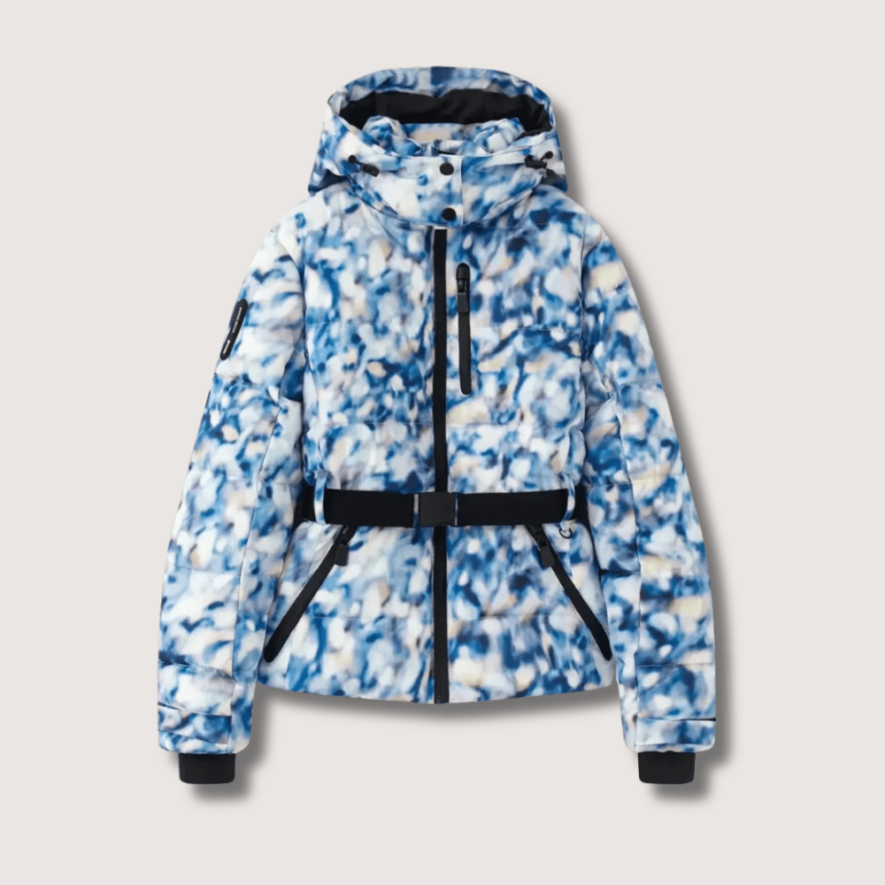 Women’s Metallic Belted Puffer Jacket