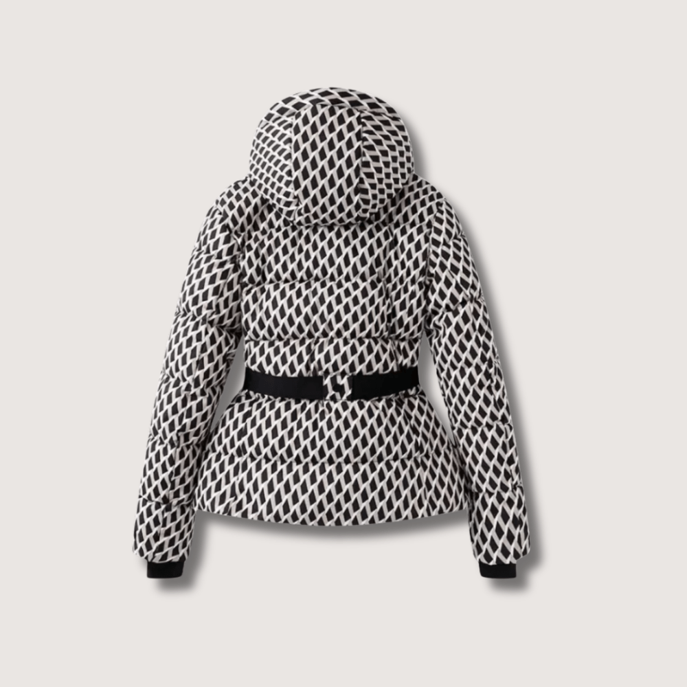 Women’s Metallic Belted Puffer Jacket