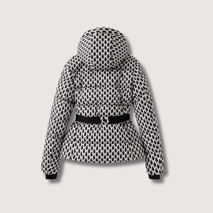 Women’s Metallic Belted Puffer Jacket