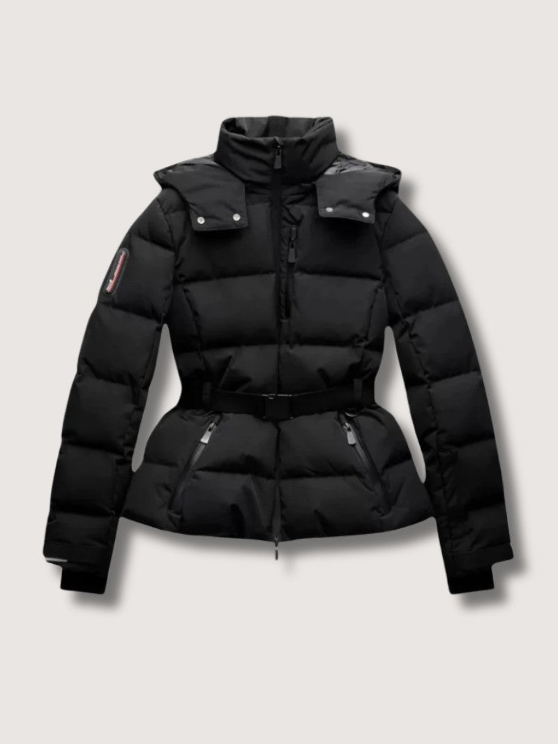 Women’s Belted Fitted Puffer Jacket
