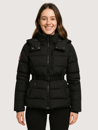 Women’s Belted Fitted Puffer Jacket