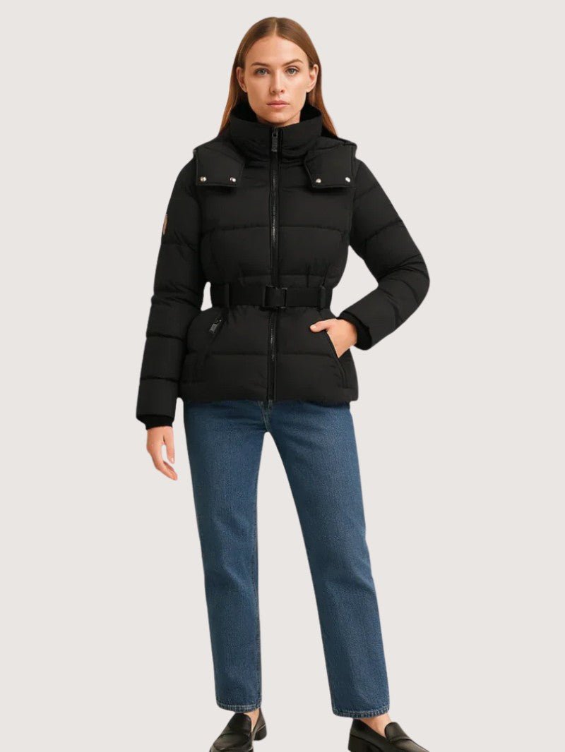 Women’s Belted Fitted Puffer Jacket