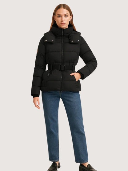 Women’s Belted Fitted Puffer Jacket