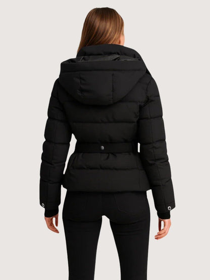 Women’s Belted Fitted Puffer Jacket
