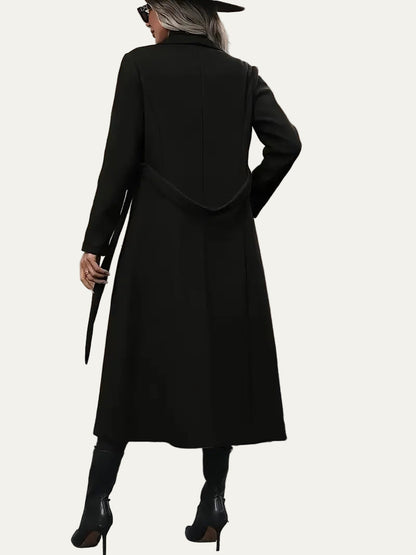 Women’s Elegant Flared Longline Coat