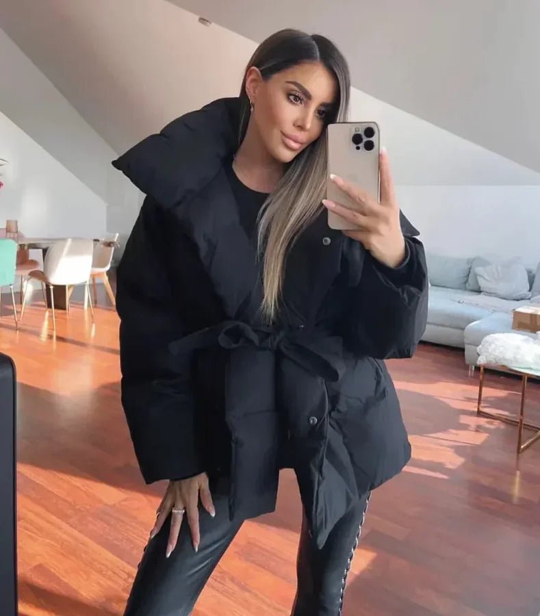 Warm Fitted Women's Puffer Winter Coat
