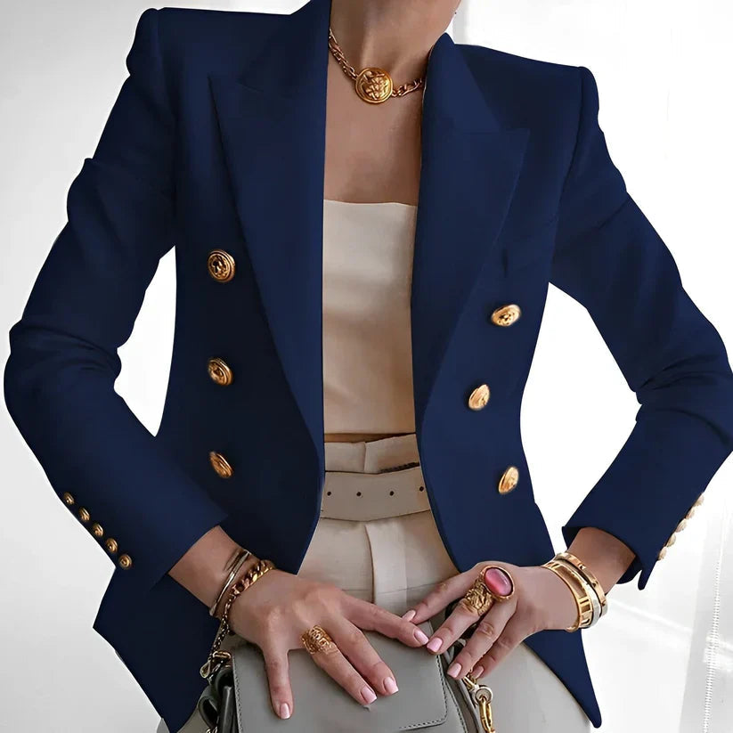 Scarlet | Women's Blazer with Gold Buttons