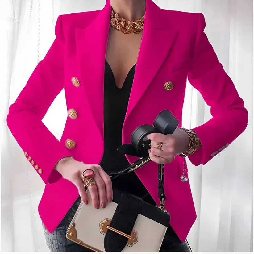 Scarlet | Women's Blazer with Gold Buttons