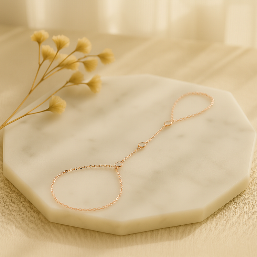 Sparkly Crystal Adjustable Chain Bracelet