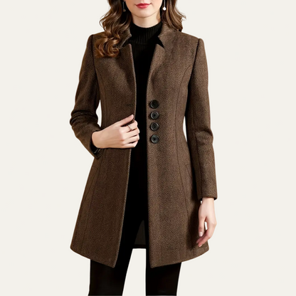 Women’s Elegant Buttoned Blazer Coat