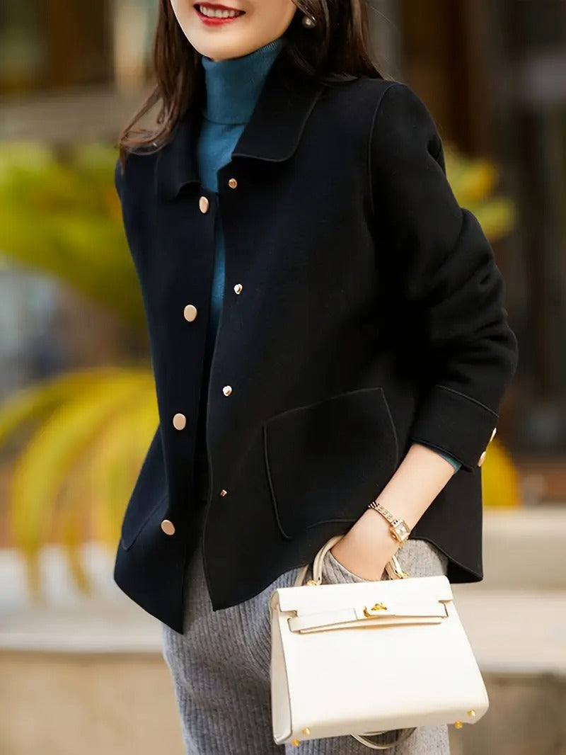 Ladies Classic Double Breasted Coat