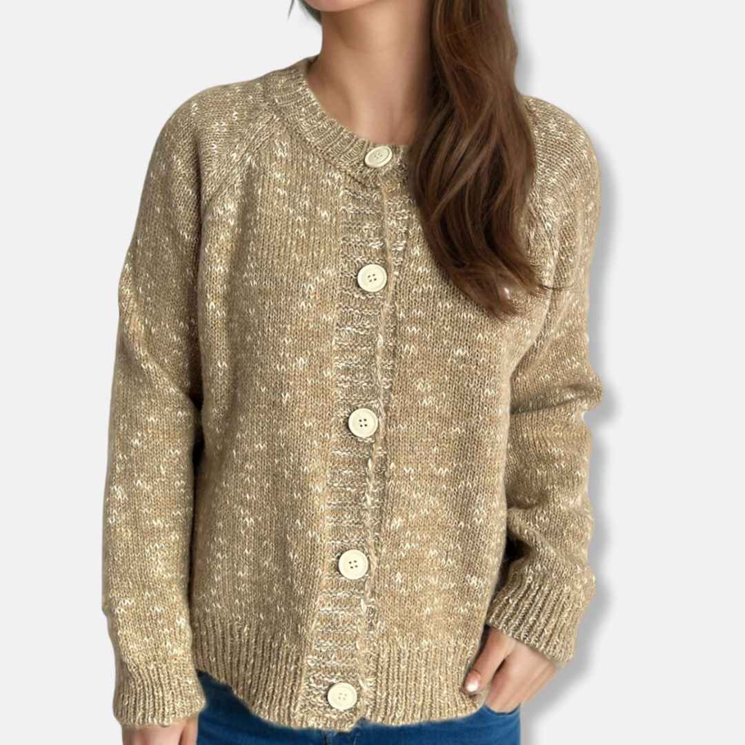 Women's Cropped Button-Up Cardigan