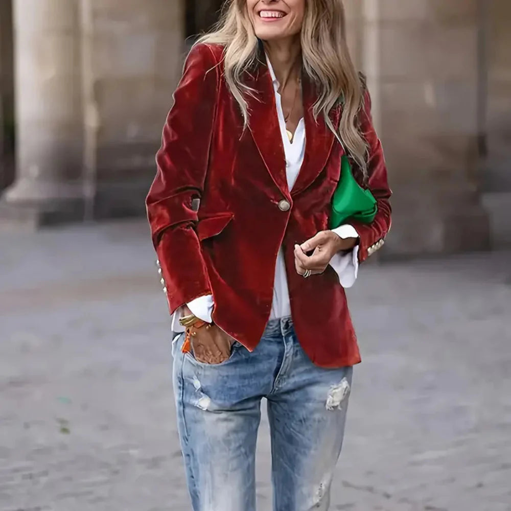 Relaxed Fit Women's Classic Jacket - BritishElegance