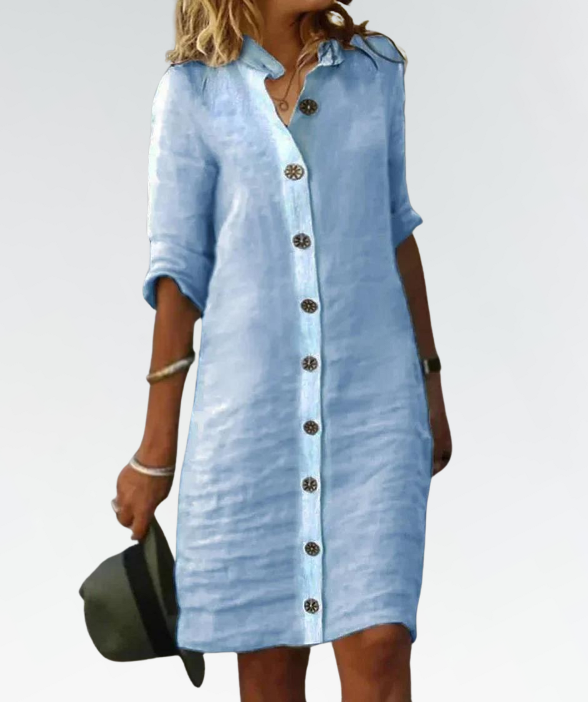 Ladies Classic Fit Shirt Dress - BritishElegance