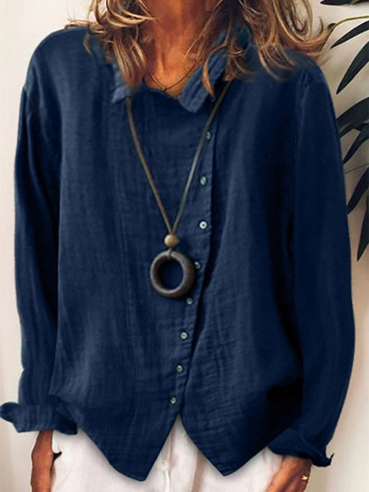 Classic Plain Women's Shirt - BritishElegance