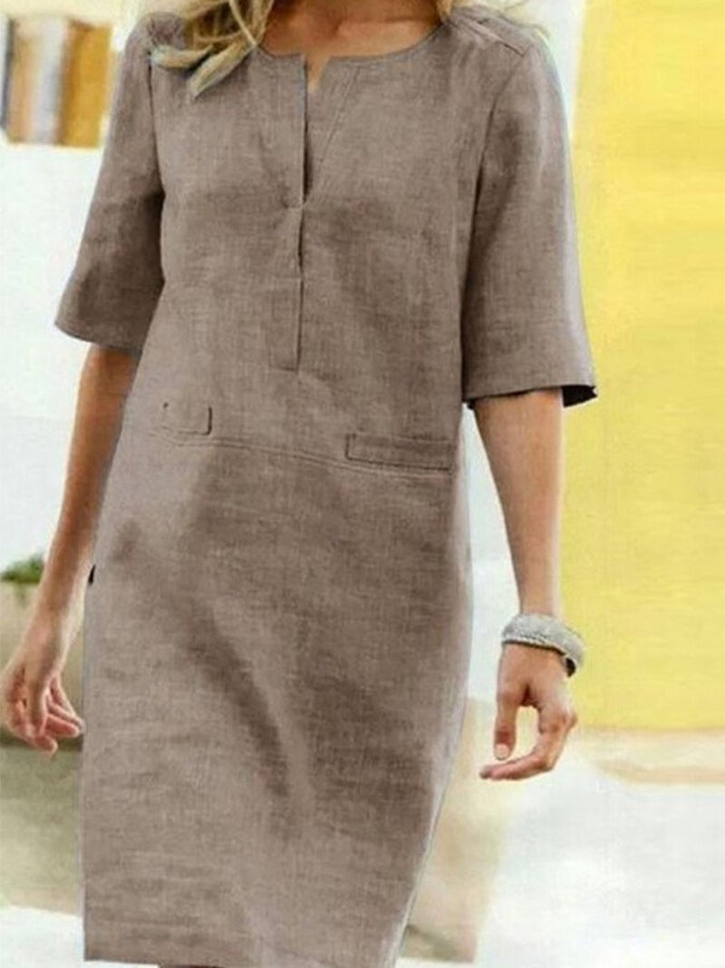 Ladies' Deep V Neckline Dress