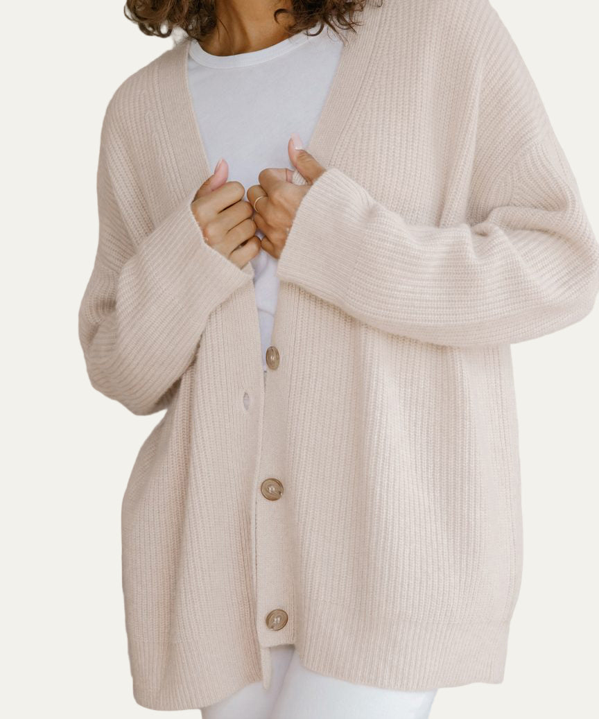 Women’s Oversized Chunky Ribbed Cardigan