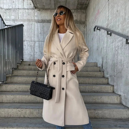 Timeless Double Breasted Belted Coat