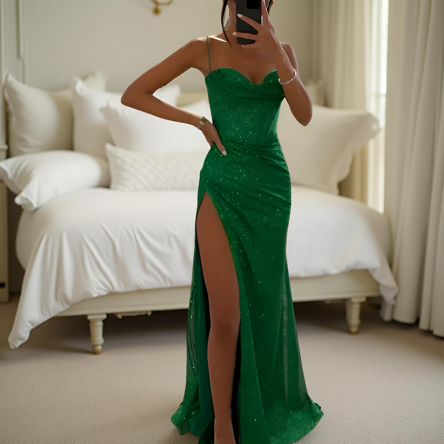 Classic Fit Elegant Midi Dress