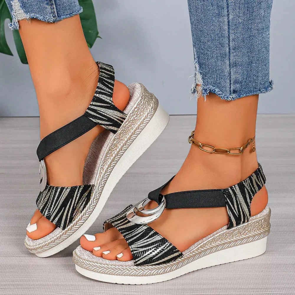 Women's Supportive Contoured Wedge Sandals