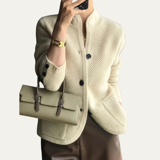 Women’s Textured Button-Front Cardigan