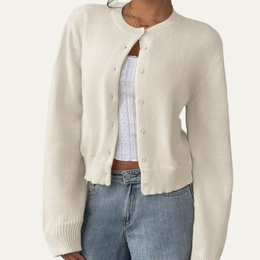 Women’s Classic Cropped Knit Cardigan